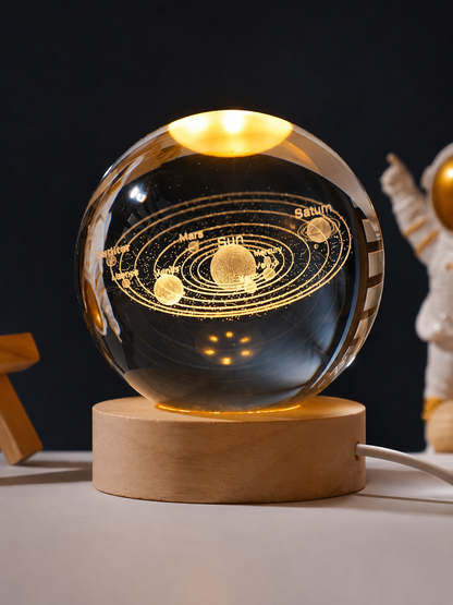 3D Crystal Ball Night Light
